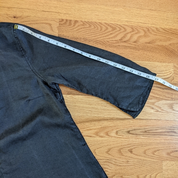 Hennes black ramie top S - Picture 4 of 6